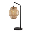Searchlight Tischleuchte Boho 55 cm hoch Bambus Metall E27 wohnlich< Schlafzimmer Lampen|Tischlampen