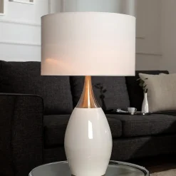 Invicta Interior Tischleuchte Ø30cm Klassisch elegant< Designerlampen|Schlafzimmer Lampen