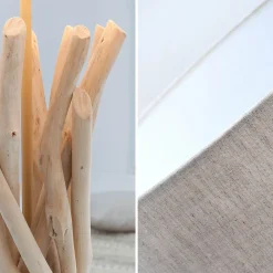 Invicta Interior Tischleuchte Ø40cm Modern kunstvoll aus Treibholz< Tischlampen|Schlafzimmer Lampen