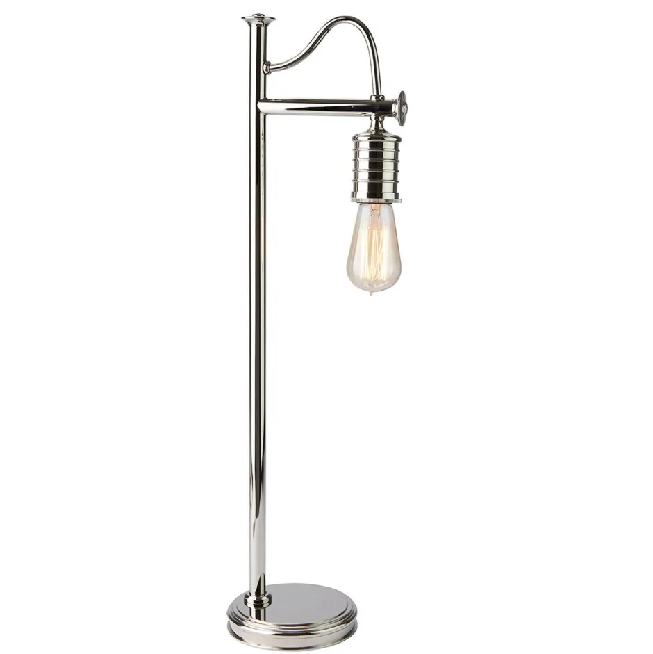 Tischlampen|Industrie Lampen*Elstead Tischleuchte COLGAR Messing H:69cm Industrie Lampe
