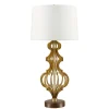 Elstead Tischleuchte DORUTI in Gold Weiß Ø41cm H84cm Lampe< Tischlampen|Schlafzimmer Lampen