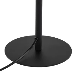 Schlafzimmer Lampen|Metall Lampen*TK Lighting Tischleuchte E27 37 cm hoch Ø 20 cm rund Schwarz Braun