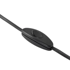 Schlafzimmer Lampen|Metall Lampen*TK Lighting Tischleuchte E27 37 cm hoch Ø 20 cm rund Schwarz Braun