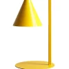 Metall Lampen|Schlafzimmer Lampen*ALDEX Tischleuchte Gelb Metall 40 cm E14 Kegel dekorativ