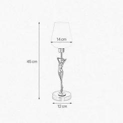 Giovanni Battista Tischleuchte Glas Echt-Messing Handarbeit Klassisch< Tischlampen|Kugellampen