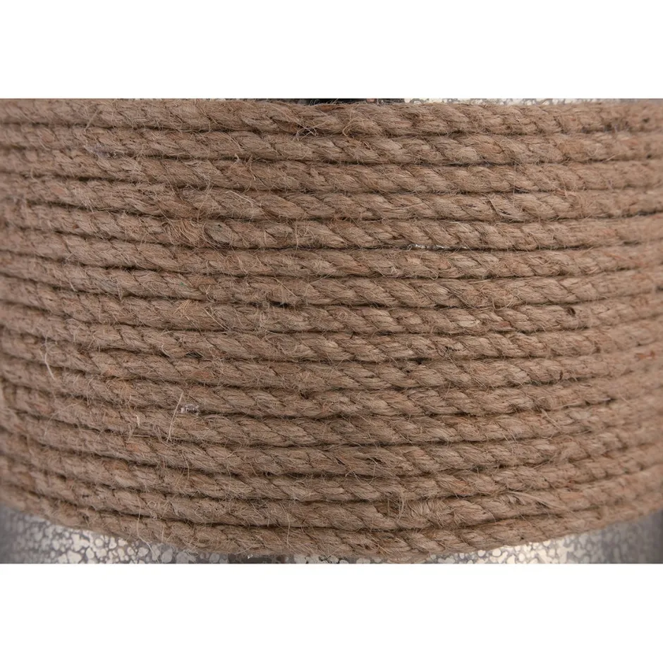 Elstead Tischleuchte Glas Leinen Klassisch 83cm in Silber Beige< Tischlampen|Schlafzimmer Lampen