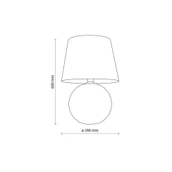 Tischlampen|Schlafzimmer Lampen*TK Lighting Tischleuchte Glas Stoff 60 cm hoch Mint Grün E27 DOLORES