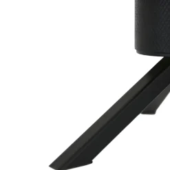 Steinhauer Tischleuchte Glasschirm in Rauchgrau E27 28 cm stilvoll< Glaslampen|Metall Lampen