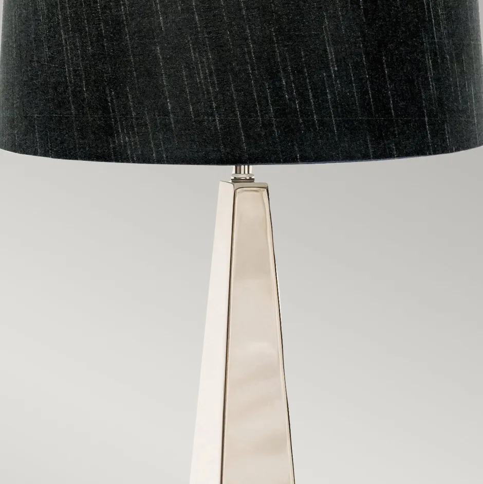 Elstead Tischleuchte groß 79 cm hoch E27 Modern Metall Stoff< Tischlampen|Schlafzimmer Lampen