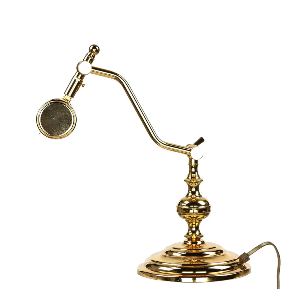 Giovanni Battista Tischleuchte 24K Gold aus Messing Premium< Bürolampen|Lampen Aus Aller Welt