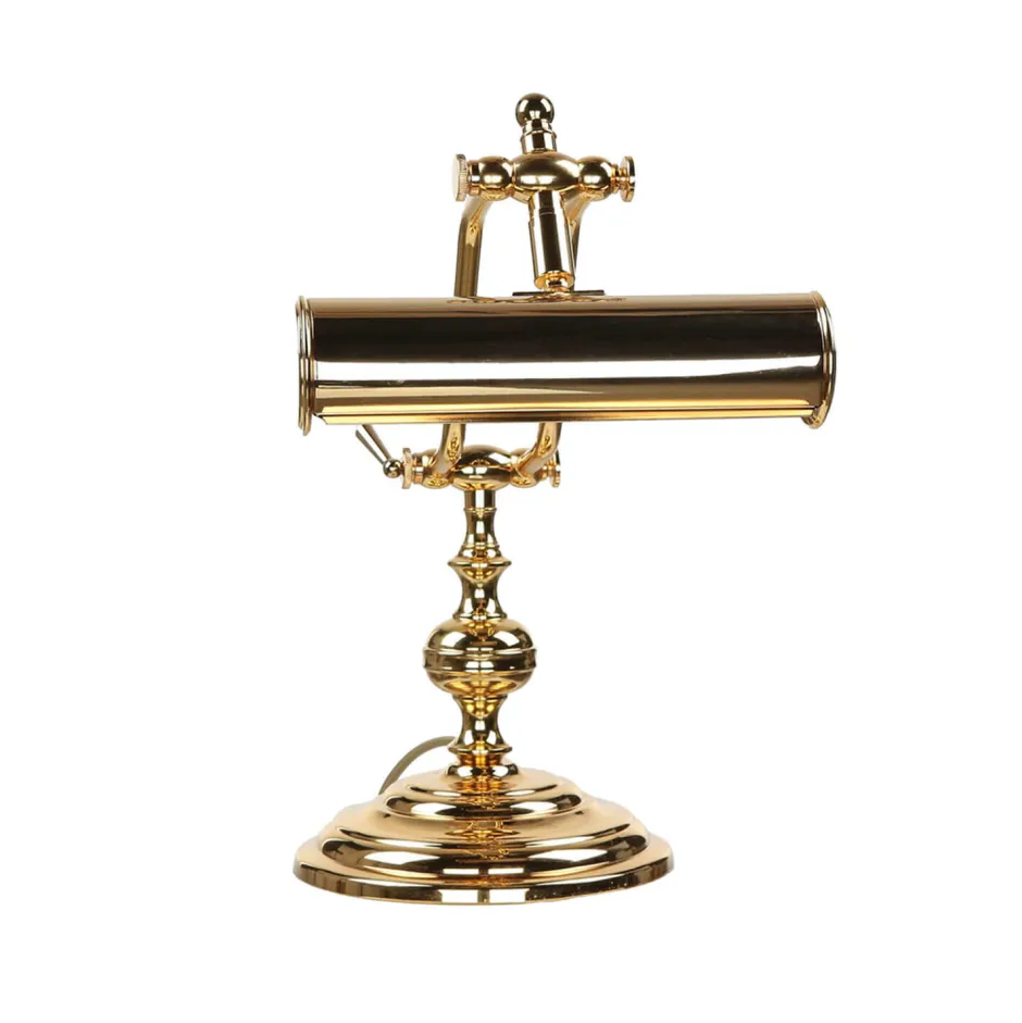 Giovanni Battista Tischleuchte 24K Gold aus Messing Premium< Bürolampen|Lampen Aus Aller Welt