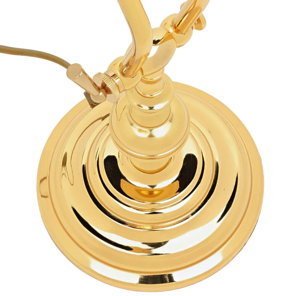 Giovanni Battista Tischleuchte 24K Gold aus Messing Premium< Bürolampen|Lampen Aus Aller Welt