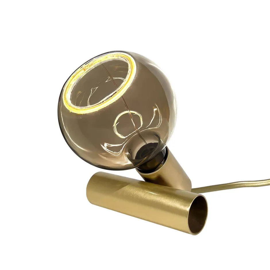 Tischlampen|Lampen Aus Aller Welt*Giovanni Battista Tischleuchte klein H: 8 cm Echt-Messing E27 in Bronze hell