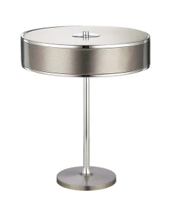 Tischlampen|Schlafzimmer Lampen*Jupiter Tischleuchte LORSAN in Silber Ø35cm H:47cm Lampe
