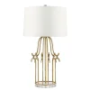 Tischlampen|Schlafzimmer Lampen*Elstead Tischleuchte LUICA in Gold H79cm Bodenlampe