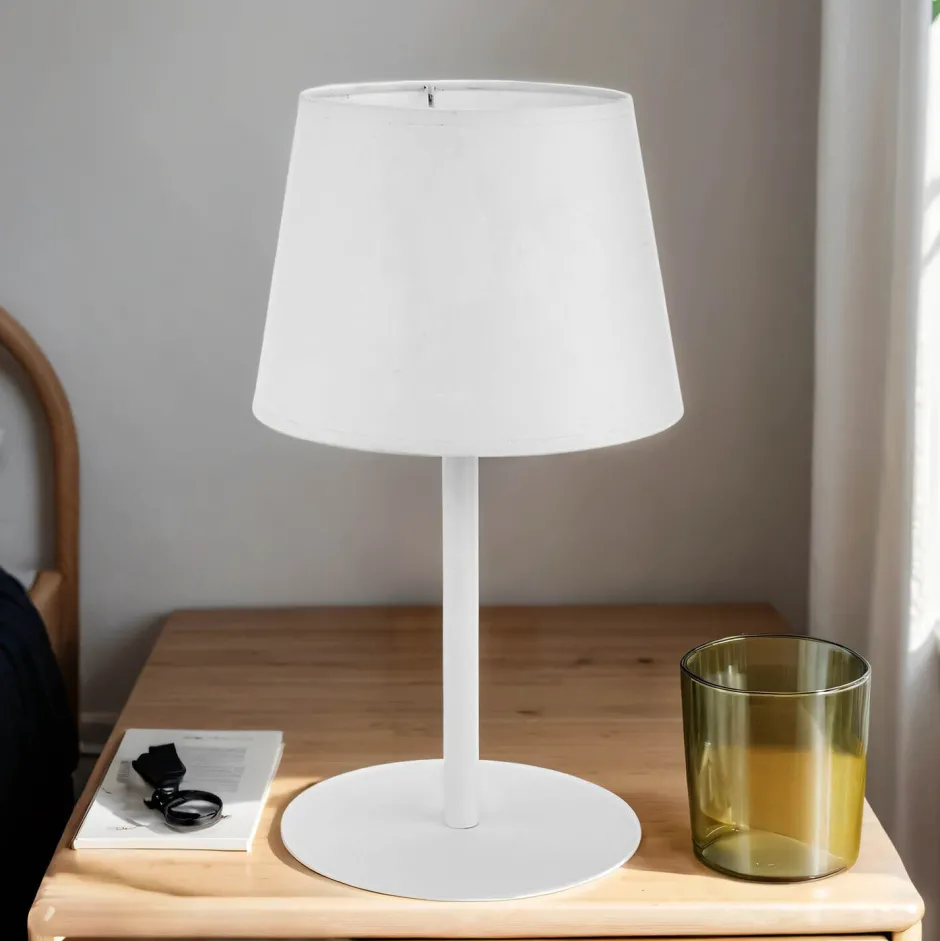 Nachttischlampen|Bauhaus Lampen*TK Lighting Tischleuchte Maja Weiß Modern