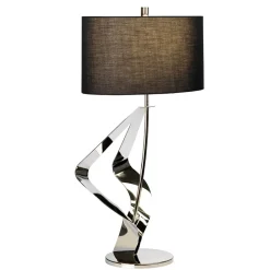 Tischlampen|Schlafzimmer Lampen*Elstead Tischleuchte MARA Braun Nickel H:78cm Bodenlampe