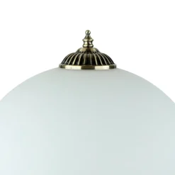 Glaslampen|Jugendstil Lampen*Easylight Tischleuchte MARLOW 50cm in Messing antik Jugendstil