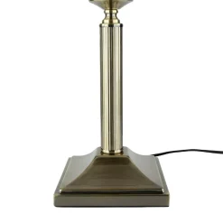 Glaslampen|Jugendstil Lampen*Easylight Tischleuchte MARLOW 50cm in Messing antik Jugendstil