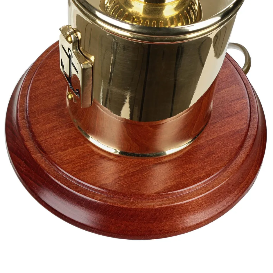 Metall Lampen|Messinglampen*Laura Suardi Tischleuchte Messing Maritim H:30cm extravagant