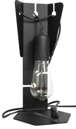 Sollux Tischleuchte Metall Schwarz 31 cm klein dekorativ E27< Moderne Lampen|Wohnzimmerlampen