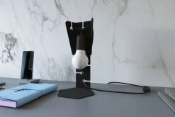 Sollux Tischleuchte Metall Schwarz 31 cm klein dekorativ E27< Moderne Lampen|Wohnzimmerlampen