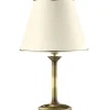 Nachttischlampen|Schlafzimmer Lampen*Jupiter Tischleuchte PENELO in Messing Antik Lampe H:44cm