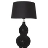 By Rydéns Tischleuchte Schwarz 56,5 cm hoch E27 Metall Stoff Modern< Schlafzimmer Lampen|Stofflampen