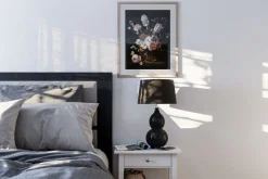 By Rydéns Tischleuchte Schwarz 56,5 cm hoch E27 Metall Stoff Modern< Schlafzimmer Lampen|Stofflampen