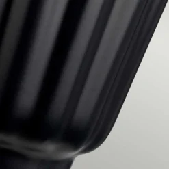 Wohnzimmerlampen|Stofflampen*Elstead Tischleuchte Schwarz Silber 56,2 cm hoch E27 Keramik Stoff