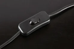 Wohnzimmerlampen|Stofflampen*Invicta Interior Tischleuchte Silber Schwarz Totenkopf E27 Metall Stoff