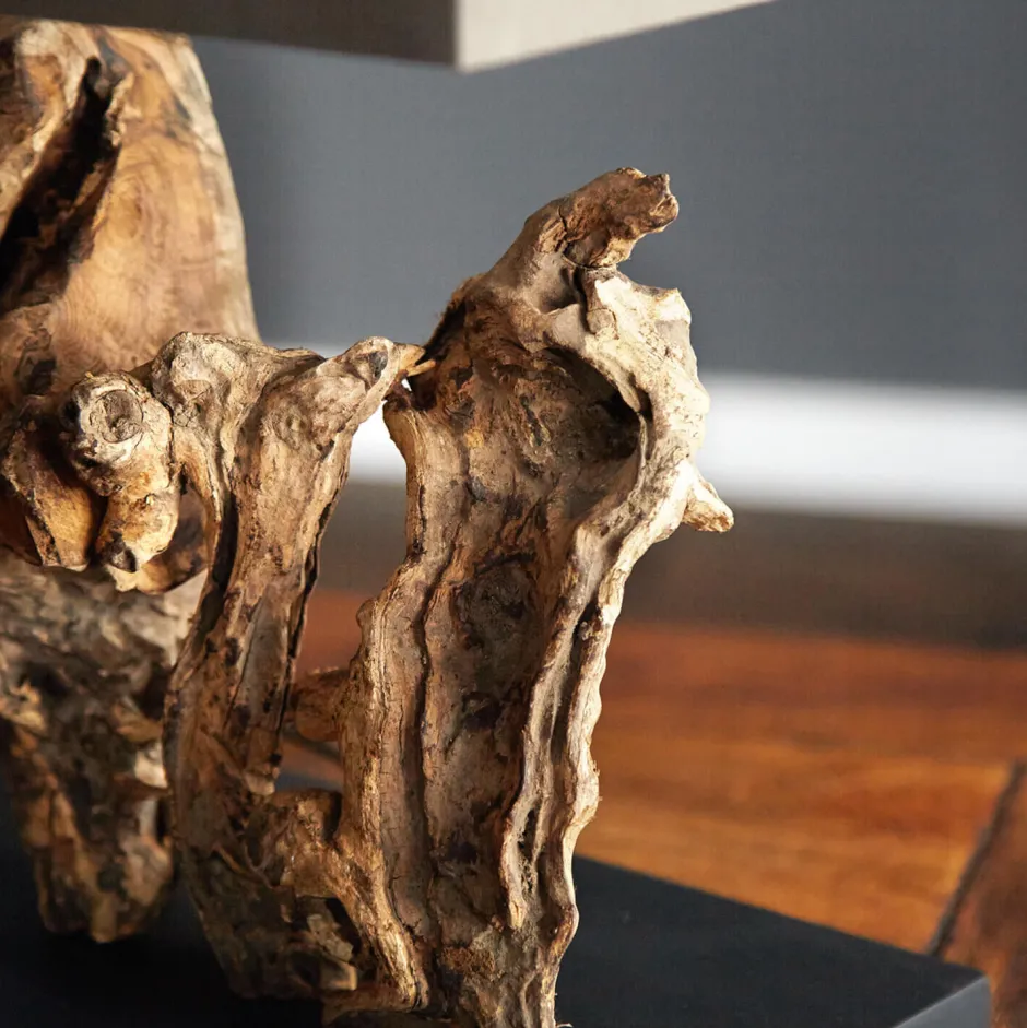 Nachttischlampen|Holzlampen*Invicta Interior Tischleuchte Treibholz Designerleuchte Modern 50cm