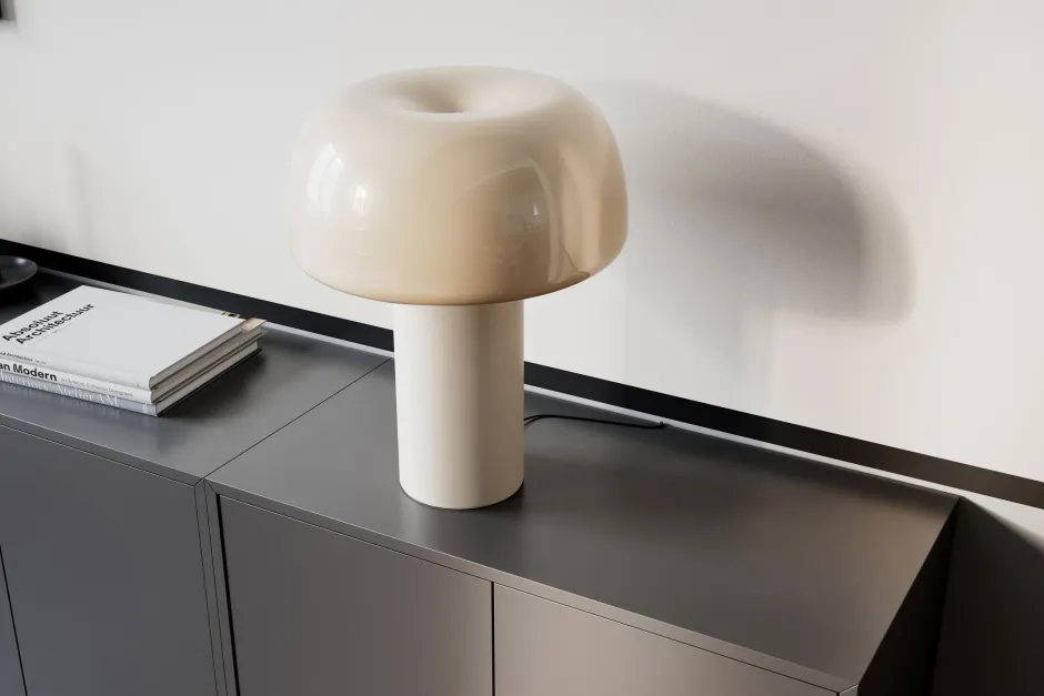 Wohnzimmerlampen|Schlafzimmer Lampen*By Rydéns Tischleuchte Weiß H: 41 cm kippbar Metall Kabelschalter E27