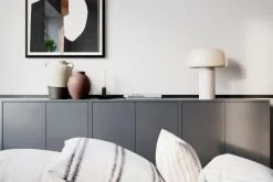 Wohnzimmerlampen|Schlafzimmer Lampen*By Rydéns Tischleuchte Weiß H: 41 cm kippbar Metall Kabelschalter E27