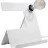 Sollux Tischleuchte Weiß mit Ablage H:24cm Modern stylisch< Tischlampen|Moderne Lampen