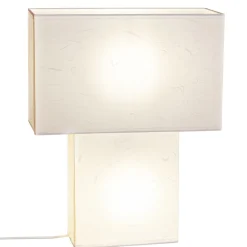 Wohnzimmerlampen|Schlafzimmer Lampen*By Rydéns Tischleuchte Weiß Papier Metall 40 cm hoch 2x E27