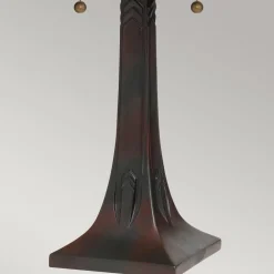 Elstead Tischleuchte Zugschalter 62,9 cm hoch Tiffany Stil 2x E27< Tischlampen|Rustikale Lampen