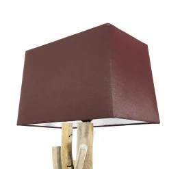 Stofflampen|Holzlampen*Suna Living Treibholz Lampe Wand Stoff Schirm Handarbeit SURIN