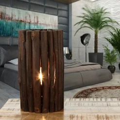 Suna Living Treibholz Tischlampe 31 cm dekorativ< Lampen Treibholz|Wohnzimmerlampen