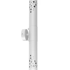 Wandleuchten|Flurlampen*Luminex Up & Down Wandleuchte Metall GU10 Weiß Chrom 2-flammig