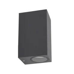 TK Lighting Up Down Außenlampe Wand IP44 Metall Grau H:15,1 cm GU10< Metall Lampen|Feuchtraumleuchten