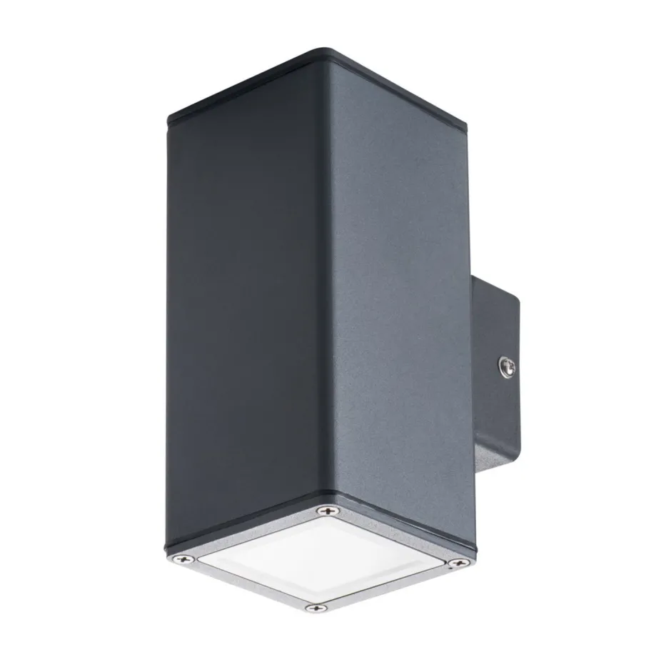 Außenwandleuchten|Moderne Lampen*Kanlux UP Down Außenleuchte Anthrazit Aluminium Glas IP44