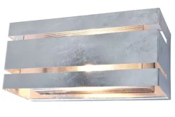 Metall Lampen|Außenwandleuchten*Eco-Light Up Down Außenleuchte Metall in Zink 25 cm IP54 GU10