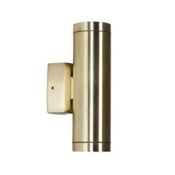 Metall Lampen|Messinglampen*Lido Up Down Leuchte Außen Messing massiv IP64 rostfrei