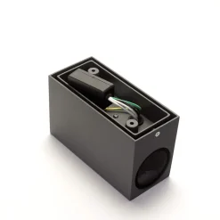 Moderne Lampen|Fassadenstrahler*Easylight Up Down Wandlampe AALBORG Aluminium eckig IP44 Haus