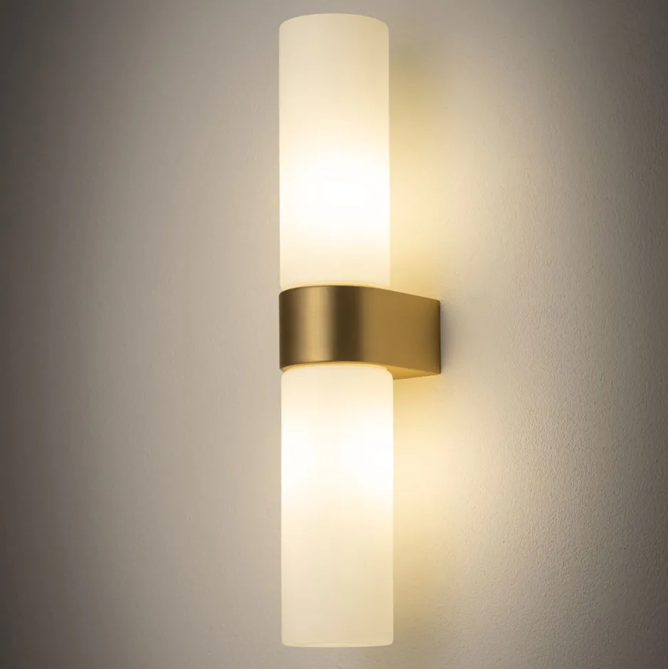 Wandleuchten|Badezimmer Lampe*Nowodvorski Up Down Wandlampe blendarm in Messing G9 IP44 T:7 cm