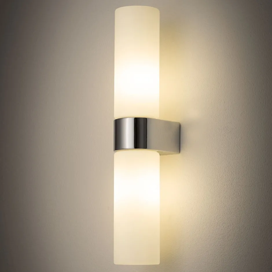 Wandleuchten|Badezimmer Lampe*Nowodvorski Up Down Wandlampe blendarm in Chrom G9 IP44 H:29,5 cm