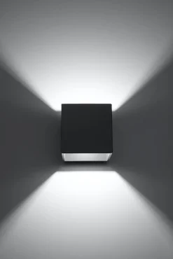 Wandleuchten|Flurlampen*Sollux Up Down Wandlampe GEO Anthrazit B:10cm G9 Flur