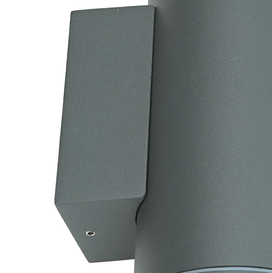 Metall Lampen|Feuchtraumleuchten*SU-MA Up Down Wandleuchte Außen Anthrazit Aluminium IP54