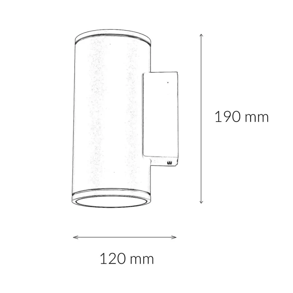 Metall Lampen|Feuchtraumleuchten*SU-MA Up Down Wandleuchte Außen Anthrazit Aluminium IP54
